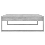 Table basse - vingvo - swt(808634) - gris b�ton - 100x100x35 cm - agglom�r�