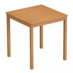 Table bistrot carr�e en bois deucalyptus - oviala