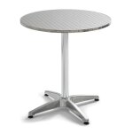 Table bistrot ronde en aluminium - oviala