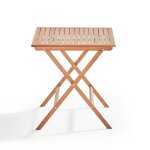 Table bistrot pliante carrée en bois deucalyptus - oviala Table bistrot pliante carrée en bois deucalyptus - oviala