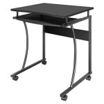 Table de bureau - manhattan - mh - repose - clavier - 600 mm - 480 mm - noir