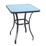 Outsunny - table de jardin - métal - 68. 5x68. 5x84cm - gris Outsunny - table de jardin - métal - 68. 5x68. 5x84cm - gris