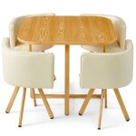 Table et chaises scandinaves oslo beige