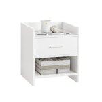 Table de chevet fbt66 - w sobuy table de nuit avec 1 tiroir 1 niche - blanc 38x35x45cm Table de chevet fbt66 - w sobuy table de nuit avec 1 tiroir 1 niche - blanc 38x35x45cm
