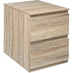 Commode 2 tiroirs dolo effet bois naturel - 5 five simply smart