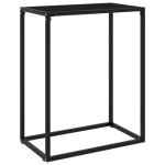 Table console table dappoint pour couloir porche salon ou chambre � coucher verre tremp� et acier 60x35x75 ...