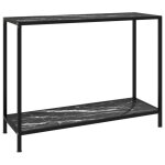 Table console table dappoint pour couloir salon ou chambre  coucher verre tremp et acier 100x35x75 ...