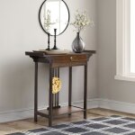 Table console bois meuble entrée avec tiroir pour salon couloir 82x32x81. 5cm Table console bois meuble entrée avec tiroir pour salon couloir 82x32x81. 5cm