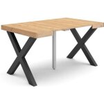 Table console extensible 140 pour 6 personnes pieds bois massif chêne rf2726 Table console extensible 140 pour 6 personnes pieds bois massif chêne rf2726