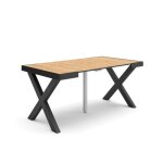 Table console extensible 160 pour 8 personnes pieds bois massif chêne rf2753 Table console extensible 160 pour 8 personnes pieds bois massif chêne rf2753