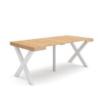 Table console extensible 180x90x726cm pour 8 personnes pieds bois massif ch�ne rf2765