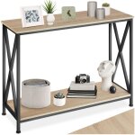 Table console - tectake - console tacoma au style industriel en bois et acier 100 x 35 x 805 cm - bois ...