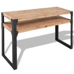Vidaxl table console bois dacacia massif 120 x 40 x 85 cm