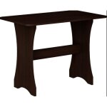 Table de cuisine - vivaldi - chne sombre - 4 places - rectangulaire - montage facile