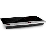 Table de cuisson électrique - klarstein mistercook duo - infrarouge 2 zones - 3000w - argent Table de cuisson électrique - klarstein mistercook duo - infrarouge 2 zones - 3000w - argent