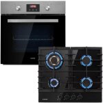 Table de cuisson et four tout en un - klarstein gusteau ignito set + plaque de cuisson cramique