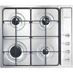 Table de cuisson gaz smeg s64s inox - 4 brûleurs - acier inoxydable Table de cuisson gaz smeg s64s inox - 4 brûleurs - acier inoxydable