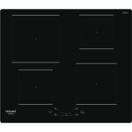 Table de cuisson induction - hotpoint - 4 foyers - l60 cm - hq5660sne - 7200 w - r�vetement verre noir ...