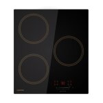 Table de cuisson  induction - klarstein - victoria - 45 cm - 6600 w - 3 foyers - commande tactile