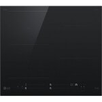 Table de cuisson induction - lg - 4 foyers - 7400w - 60 cm - noir