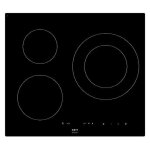 Table de cuisson induction novy 1752 - 3 foyers - verre tremp - noir