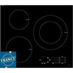 Table de cuisson induction - sauter - 3 zones - 7200 w - l60 x p52 cm - revtement verre - noir - spi6300 ...