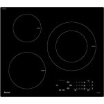 Table de cuisson induction sauter - 3 zones - 7200w - l60 x p52 cm - spi5361b - revtement verre - noir ...