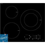 Table de cuisson induction sauter - 3 zones - l60 x p52cm - 7200 w - revtement verre - noir - spi4361b ...