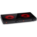 Table de cuisson vitrocéramique - klarstein cookbuddy - 2 foyers - 2400 w - noir Table de cuisson vitrocéramique - klarstein cookbuddy - 2 foyers - 2400 w - noir