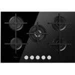 Table de cuisson whirlpool goa7523 / nb verre noir 5 foyers 75 cm