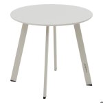 Table dappoint de jardin ronde saona argile 50 x 45cm en acier - hesp�ride