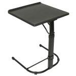 Table dappoint - jeobest - bureau dordinateur pliable - noir - r�glable en hauteur - pliable