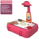 Table � dessin de projecteur rouge pour enfants tableau de peinture jouet �ducatif multifonctionnel pour ...