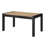 Table extensible 10 personnes pour salle à manger collection bowie coloris chêne et noir. 240 x 79 x ... Table extensible 10 personnes pour salle à manger collection bowie coloris chêne et noir. 240 x 79 x ...