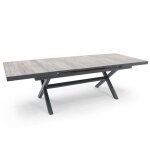 Table extensible 10 places en c�ramique et aluminium - oviala