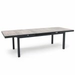 Table extensible en aluminium et c�ramique 8 � 12 places - oviala