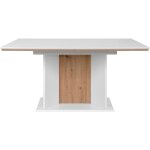 Table extensible - arona - rectangulaire - 10 personnes - 160 / 200 x 76 x 90 cm - blanc / chêne artisan ... Table extensible - arona - rectangulaire - 10 personnes - 160 / 200 x 76 x 90 cm - blanc / chêne artisan ...