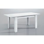 Table extensible salle à manger coloris blanc artik - 78 x 140 - 190 x 90 cm Table extensible salle à manger coloris blanc artik - 78 x 140 - 190 x 90 cm