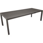 Table extérieure extensible en aluminium plateau en verre trempé milo Table extérieure extensible en aluminium plateau en verre trempé milo
