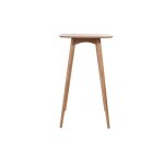 Table haute carr�e baltik - miliboo - style scandinave - placage fr�ne - gain de place