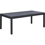 Table jardin en aluminium extensible lagos - 200 / 320 x 105 x 76 cm - noir