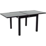 Table de jardin aluminium extensible porto 8 - phoenix - noir