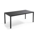 Table de jardin en aluminium 8 places 180 cm gris anthracite - oviala