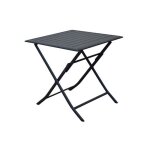 Table de jardin - proloisirs - lorita - pliant - acier et aluminium - gris Table de jardin - proloisirs - lorita - pliant - acier et aluminium - gris