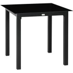 Outsunny - table de jardin - aluminium - 80x80x74cm - noir Outsunny - table de jardin - aluminium - 80x80x74cm - noir