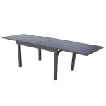 Hesp�ride - table de jardin extensible 10 personnes piazza - l. 135 / 270 cm - noir graphite