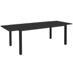 Outsunny - table de jardin - aluminium - 240x94x73cm - noir Outsunny - table de jardin - aluminium - 240x94x73cm - noir