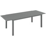 Outsunny - table de jardin - aluminium - 240x94x73cm - gris Outsunny - table de jardin - aluminium - 240x94x73cm - gris