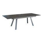 Table de jardin extensible agra en aluminium / hpl - 150 / 200 / 250 x 90 cm - �paisseur lames 5 mm - ...