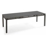 Table de jardin extensible en aluminium gris 8 � 10 places 240 cm - oviala